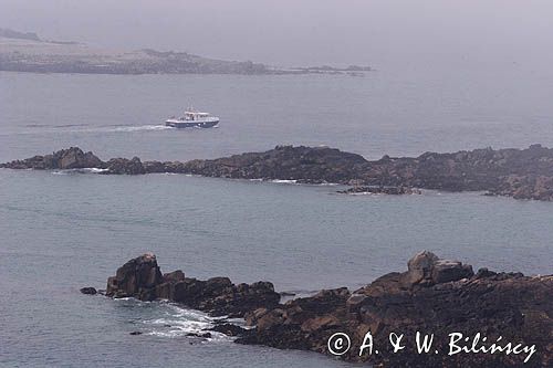 skaliste wybrzeże wyspy Herm, Channel Islands, Anglia, Wyspy Normandzkie, Kanał La Manche