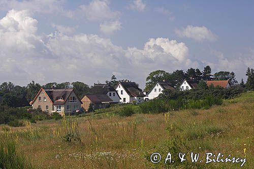 wieś Kloster na wyspie Hiddensee, Mecklenburg-Vorpommern, Niemcy