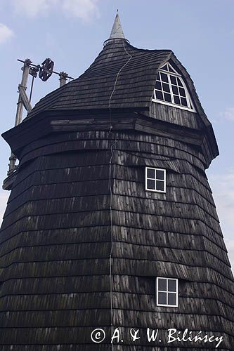 zabytkowy wiatrak w Vitte, wyspa Hiddensee, Mecklenburg-Vorpommern, Bałtyk, Niemcy