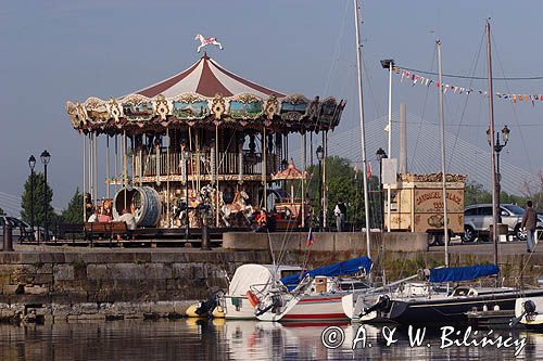 Honfleur, karuzela, Górna Normandia, Francja