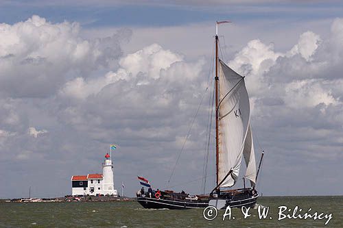 barka holenderska na Ijsselmeer, Holandia