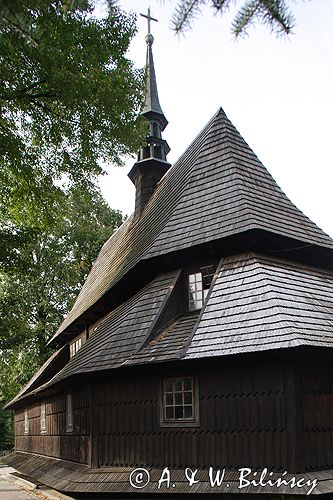Jabłonka zabytkowy kościół powiat Brzozów, Pogórze Dynowskie