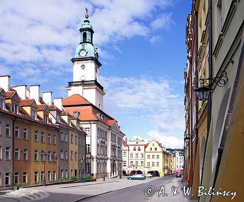 Jelenia Góra ratusz plac ratuszowy kamienice