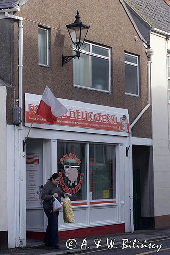 sklep polski w St. Helier, wyspa Jersey, Channel Islands, Wyspy Normandzkie