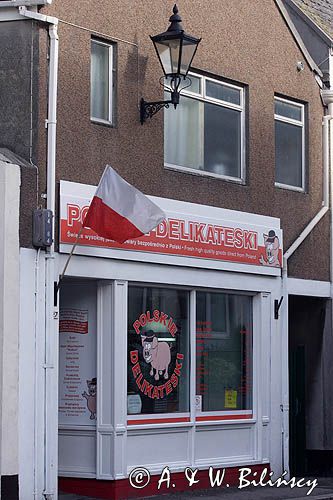 sklep polski w St. Helier, wyspa Jersey, Channel Islands, Wyspy Normandzkie