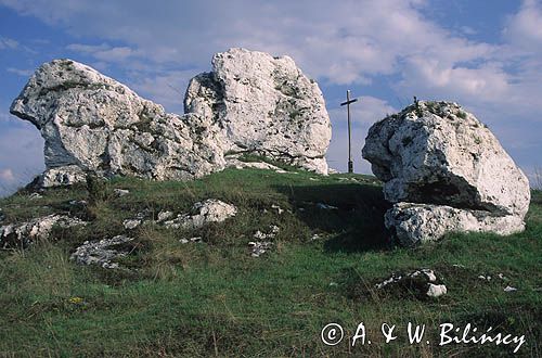 krzyż i skały, Jura Krakowsko-Częstochowska, Szlak Orlich Gniazd, Olsztyn