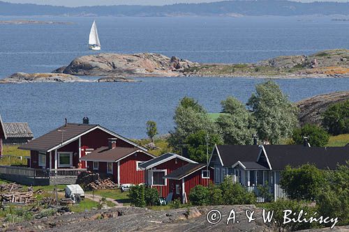 wioska i jachty, wyspa Jurmo, szkiery Turku, Finlandia Jurmo Island, Finland