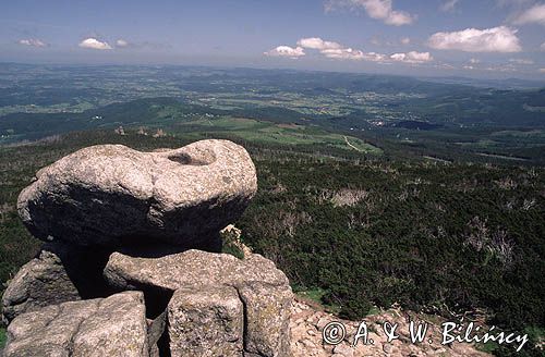 Karkonosze, widok ze skały Słonecznik