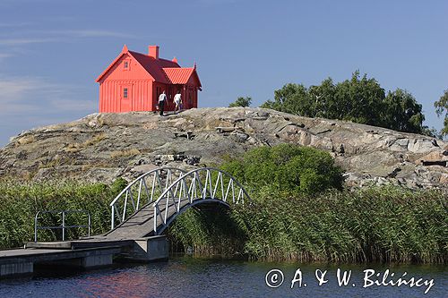 Karlskrona, instalacja na wyspie w centrum, Szwecja wysepka Stakholmen
