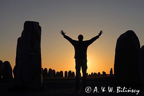 Ales Stenar, grobowiec Wikingów, szwedzkie Stonehenge, Kaseberga, Szwecja Południowa, Skania