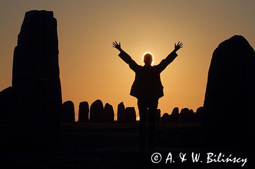 Ales Stenar, grobowiec Wikingów, szwedzkie Stonehenge, Kaseberga, Szwecja Południowa, Skania