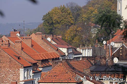 Kazimierz Dolny nad Wisłą, dachy, domy