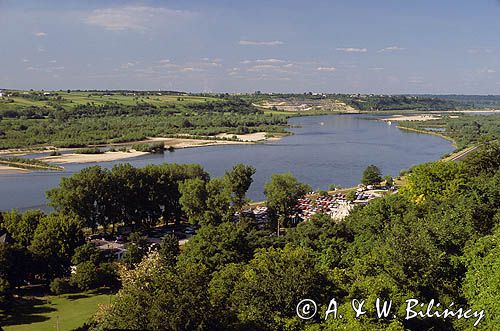 Wisła, panorama z Kazimierza Dolnego nad Wisłą