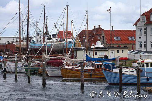 Port w Kerteminde, wyspa Fionia, Fyn, Dania