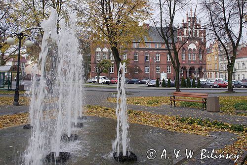 Kętrzyn, park i fontanna