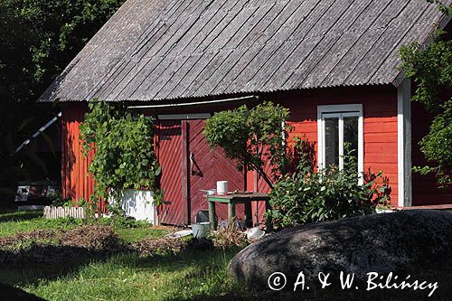 dom we wsi, wyspa Kihnu, Estonia, in the village, Kihnu Island, Estonia