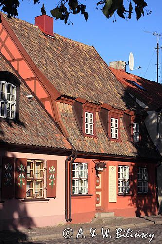 zabytkowy dom przy Aukstoi gatve, Kłajpeda, Litwa Klajpeda, Lithuania