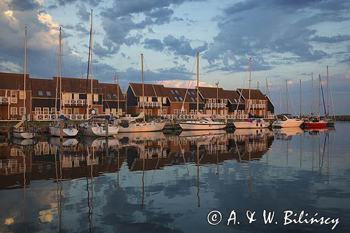 Port w Klintholm, Wyspa Mon, Dania