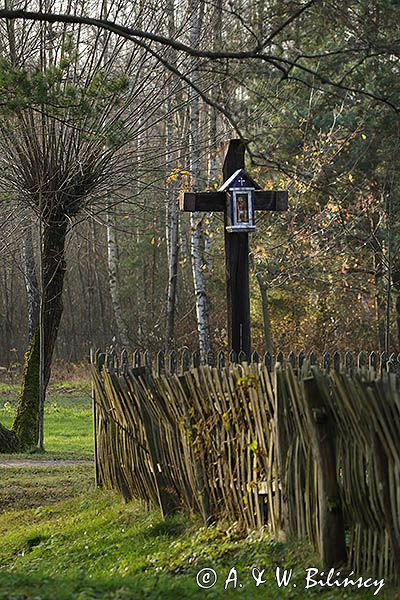 Kolbuszowa, park etnograficzny Muzeum Kultury Ludowej, krzyż przydrożny