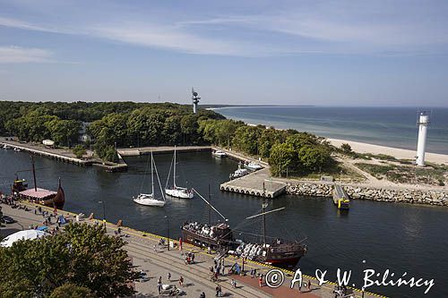 Port Kołobrzeg, widok z latarni morskiej