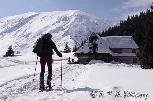 skitouring, schronisko na Hali Kondratowej, Tatrzański Park Narodowy