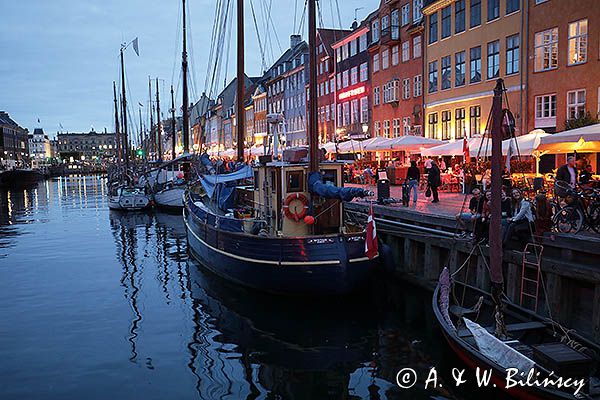 Port Nyhavn. Kopenhaga, Dania