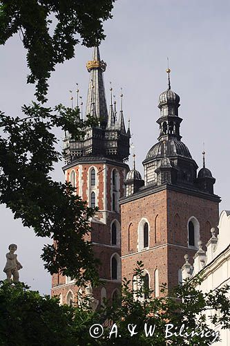 Cracow wieża, kościół Mariacki