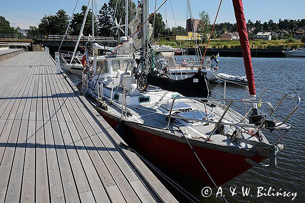 Przystań Kristinehamn na jeziorze Vanern, Wener, Szwecja
