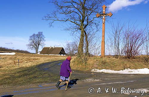 kapliczka, krzyż przydrożny, Jeleńska Huta, Kaszuby