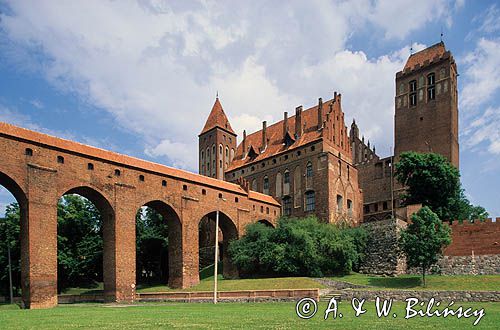 Kwidzyn, zamek gotycki kapituły pomezańskiej, Pomorze Wschodnie, gdanisko