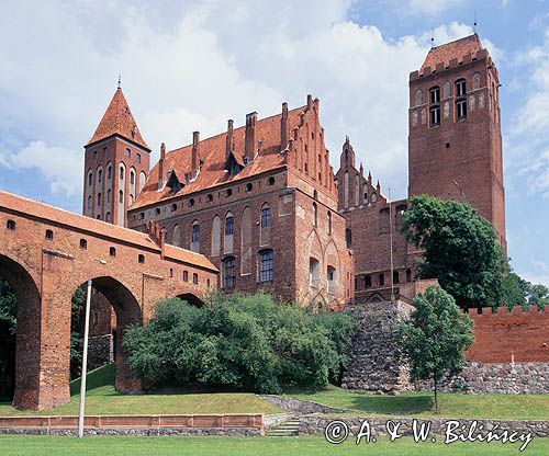 Kwidzyn, zamek gotycki kapituły pomezańskiej, Pomorze Wschodnie, gdanisko