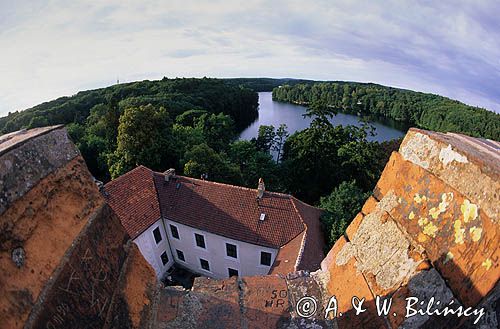 Zamek w Łagowie i jezioro Łagowskie