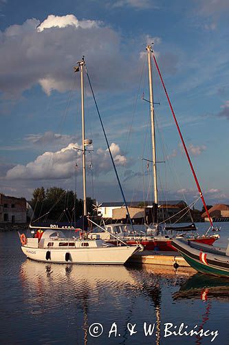 port w Mersrags, Zatoka Ryska, Łotwa Mersrags harbour, Riga Bay, Latvia