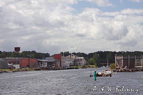 podejście do portu w Roja, Zatoka Ryska, Łotwa Roja harbour, Riga Bay, Latvia