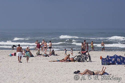 plaża w Łebie