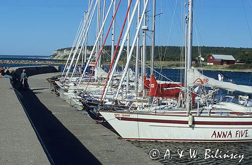 Port w Lickershamn na Gotlandii