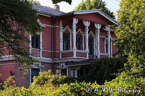 drewniana zabudowa kurortowa, Liepaja, Łotwa wooden house, Liepaja, Latvia