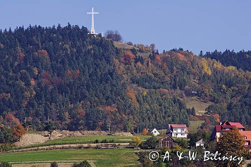 Limanowa, krzyż milenijny na Miejskiej Górze