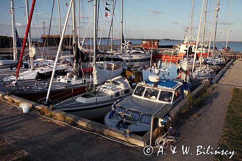 Port na wyspie Livo, Limfjord, Jutlandia, Dania