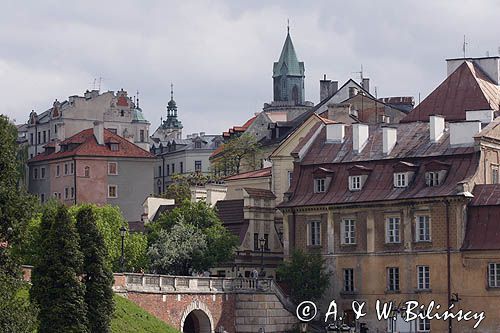 Lublin, Stare Miasto, widok spod Zamku