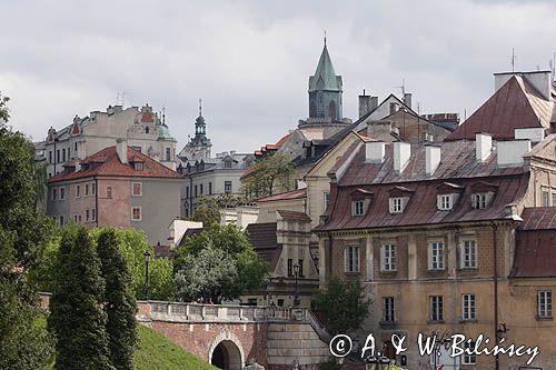 Lublin, Stare Miasto, widok spod Zamku