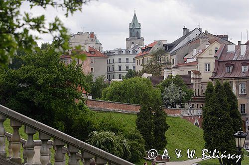 Lublin, Stare Miasto, widok spod Zamku