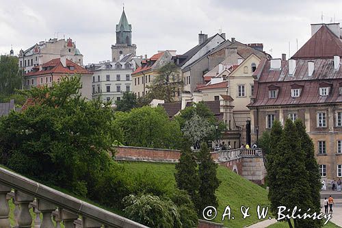 Lublin, Stare Miasto, widok spod Zamku
