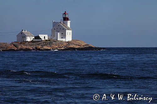 Latarnia morska Lyngor, Południowa Norwegia, Skagerrak, Lyng&#248;r