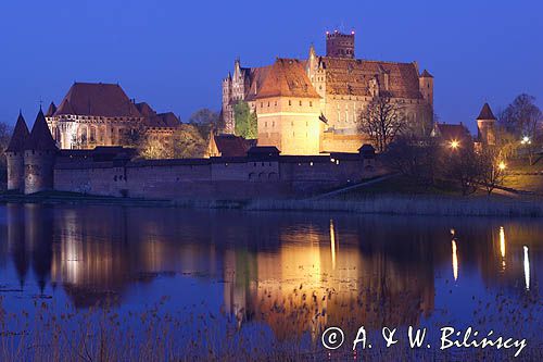 Malbork, zamek krzyżacki nad Nogatem