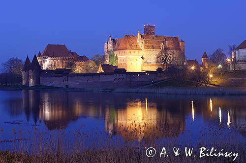 Malbork, zamek krzyżacki nad Nogatem