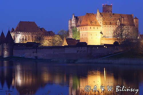 Malbork, zamek krzyżacki nad Nogatem