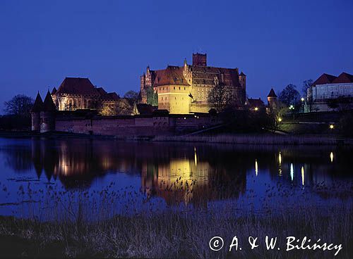 Malbork, zamek krzyżacki nad Nogatem