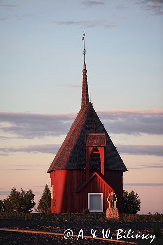 kaplica z 1770 r na wyspie Maloren, Szwecja, Zatoka Botnicka