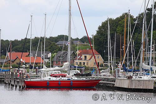 Safran, Marina w Mariager, Mariager Fjord, Jutlandia, Dania